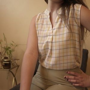 Sleeveless Work Blouse